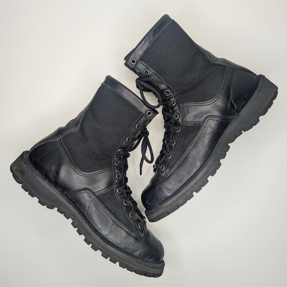 Danner Acadia boots 8" tactical black leather canvas lace up men's size 10 - Picture 3 of 8